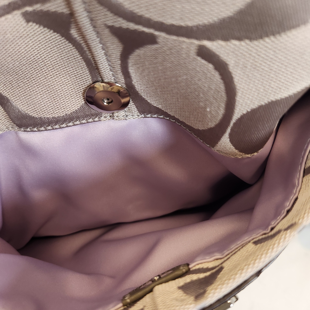 Coach Chelsea Ashlyn Hobo in Gray Signature Jacquard Canvas And Leather Trim - Picture 13 of 16